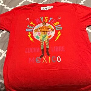 Roots of Fight Red Rey Mysterio Lucha Libre T-Shirt